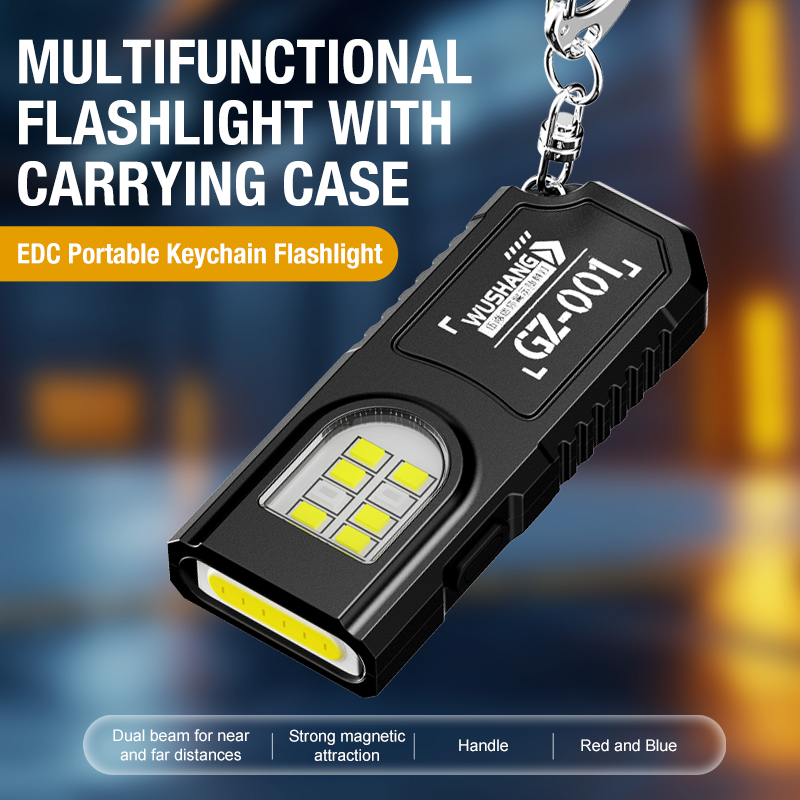 Outdoor Power Reno - Portable Keychain LED COB Flashlight USB