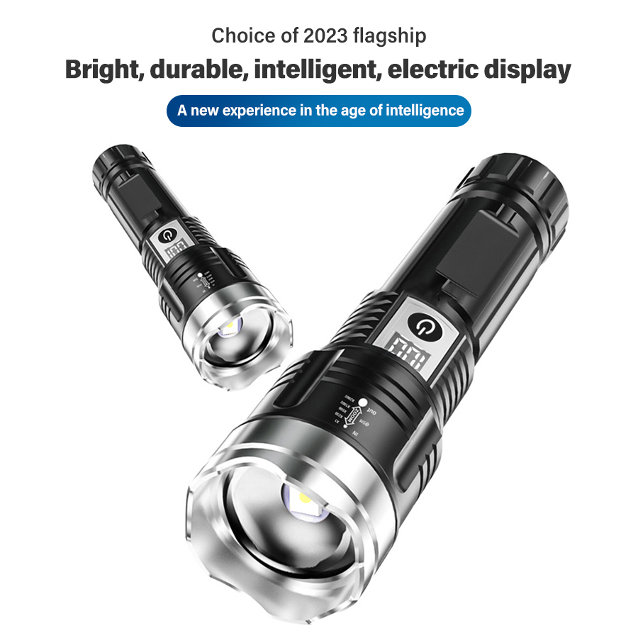 High Power 200000LM LED Flashl - Outdoor Power Supply recension och pris