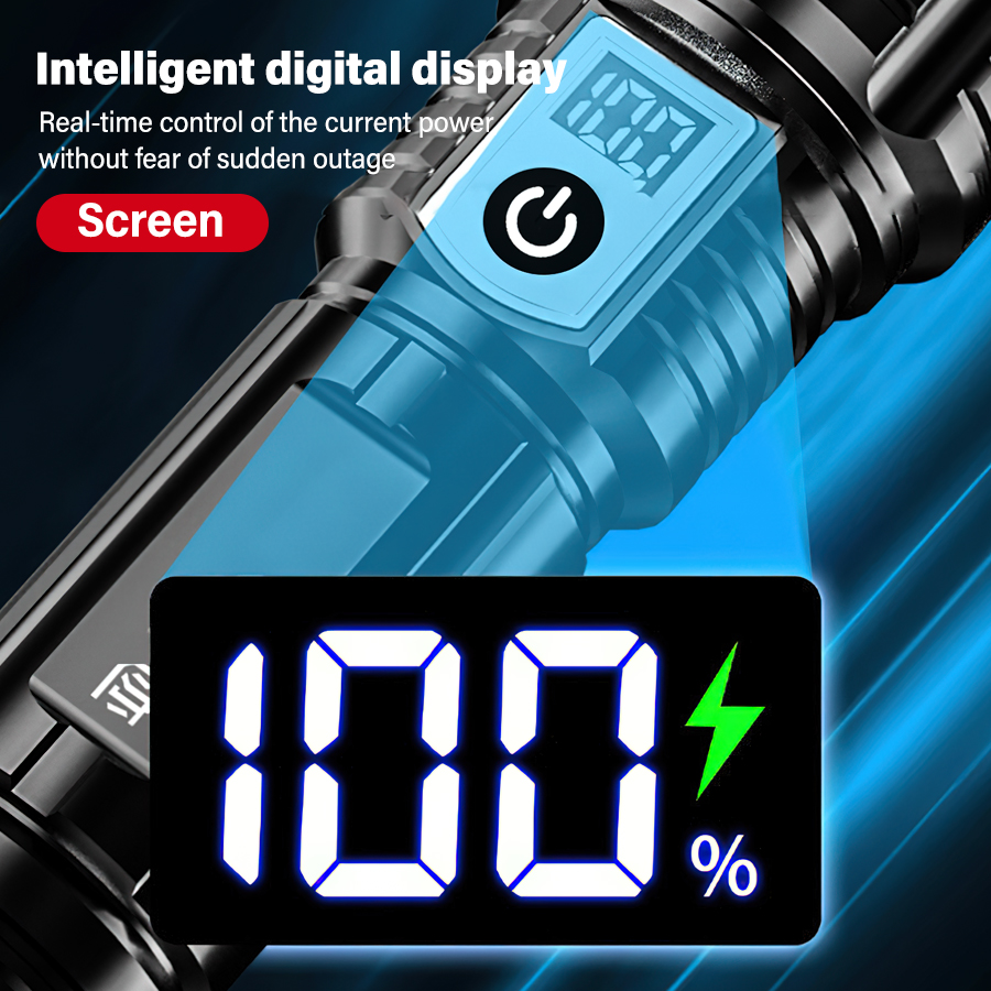 High Power 200000LM LED Flashl - Outdoor Power Supply recension och pris