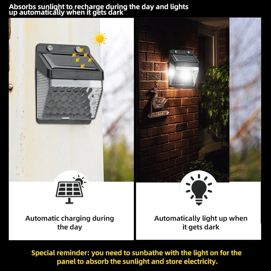 LED Solar Light PIR Motion Sen - Outdoor Power Supply recension och pris