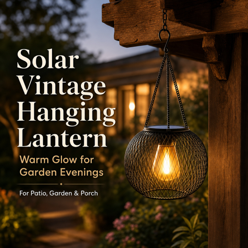 Solar Powered LED Hanging Floo - Outdoor Power Supply recension och pris