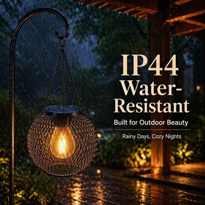Solar Powered LED Hanging Floo - Outdoor Power Supply recension och pris