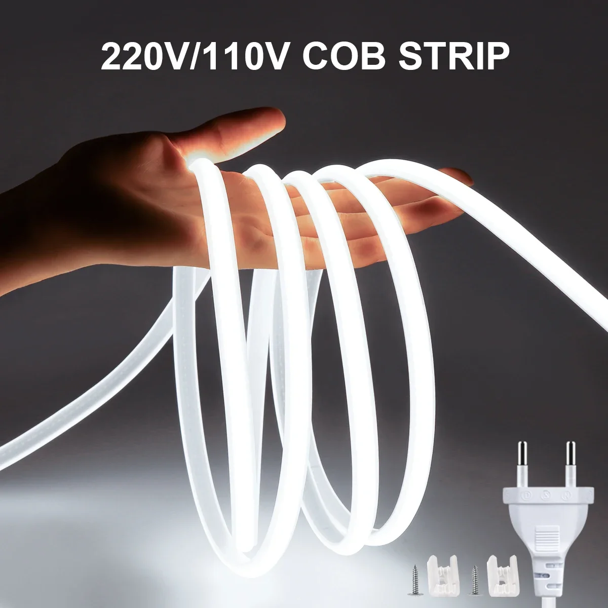 1M-35M 220V 110V COB LED Strip - Outdoor Power Vac recension och pris