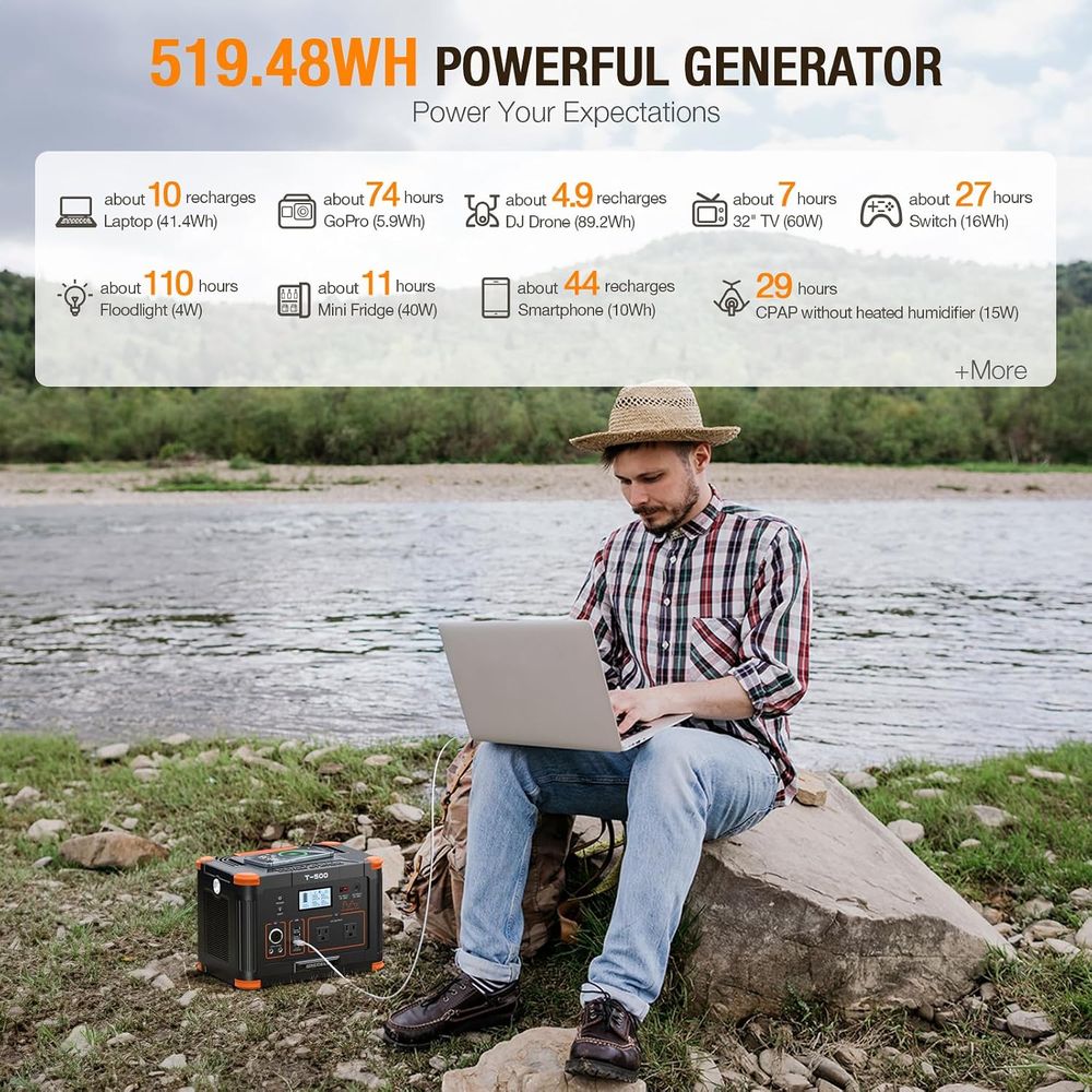 Portale Power Station 500W(Pea - Outdoor Power Vac recension och pris