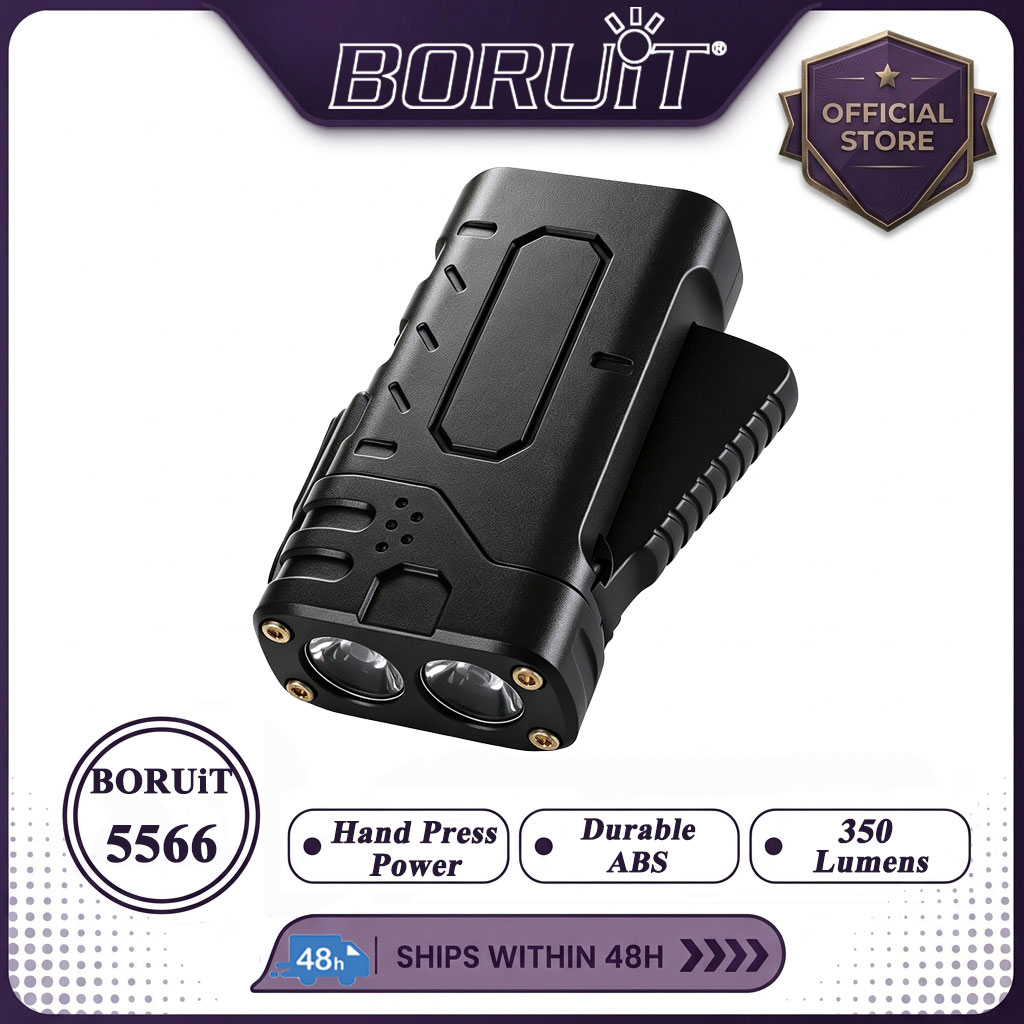 BORUIiT Hand Crank EDC LED Fla - Outdoor Power Supply recension och pris