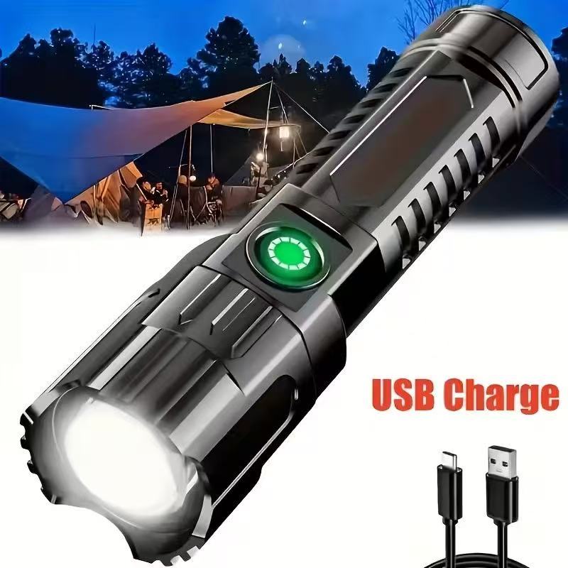 New High-power Led Flashlight  - Outdoor Power Supply recension och pris