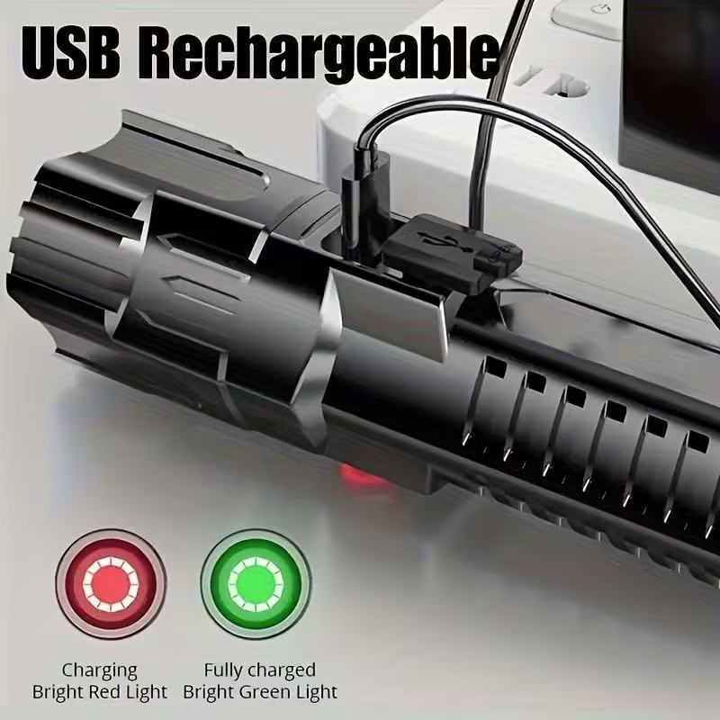 New High-power Led Flashlight  - Outdoor Power Supply recension och pris