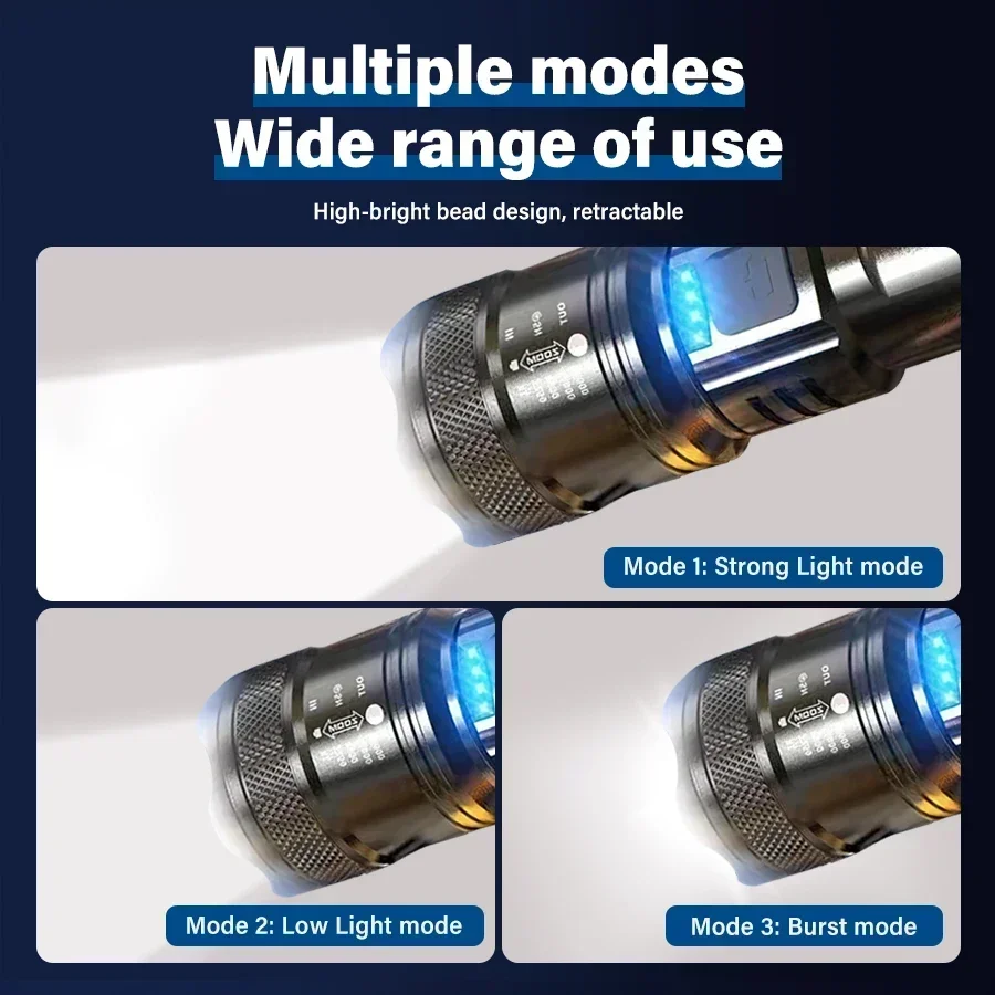 Tactical LED Flashlight 2000LM - Outdoor Power Supply recension och pris