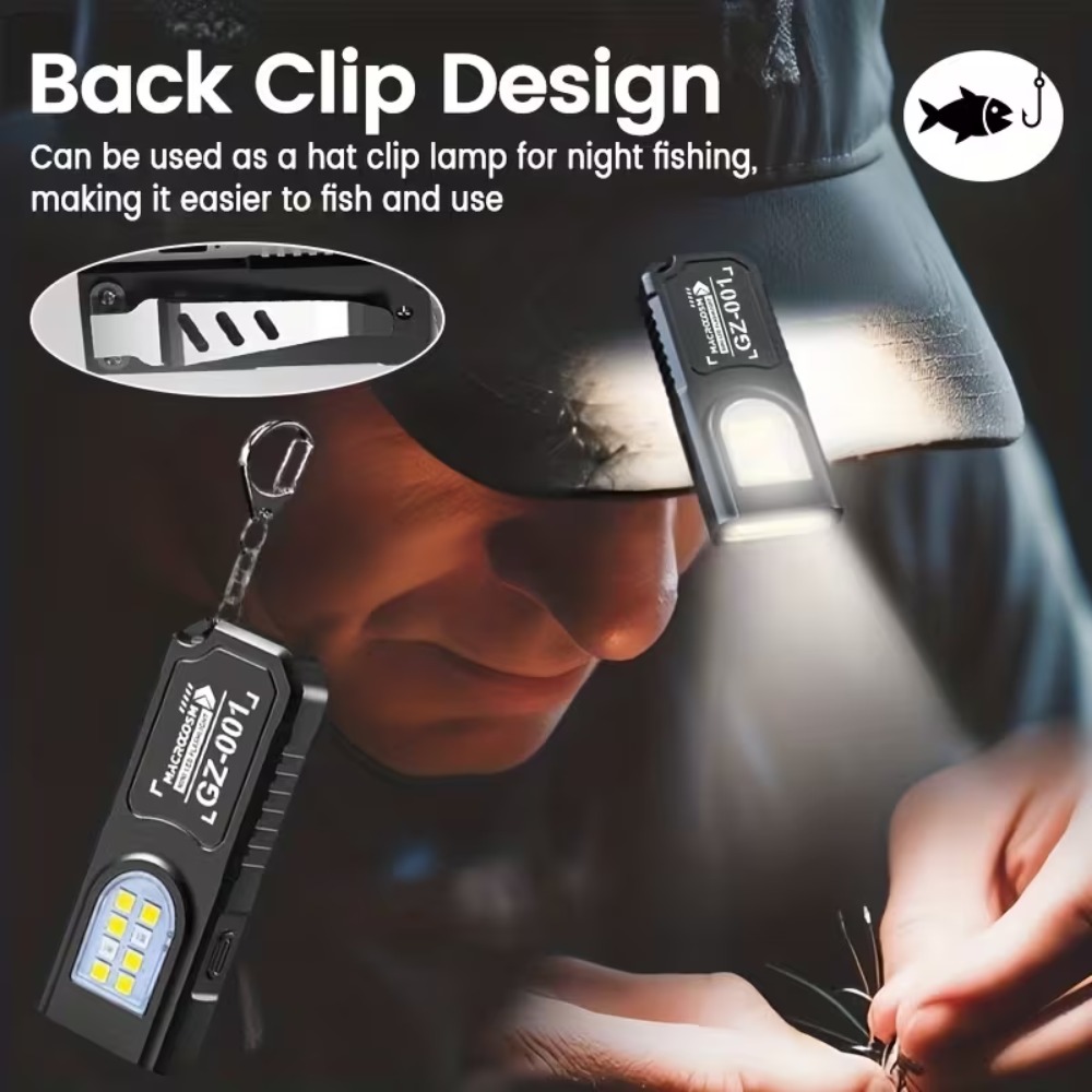 Mini COB LED Keychain Flashlig - Outdoor Power Supply recension och pris
