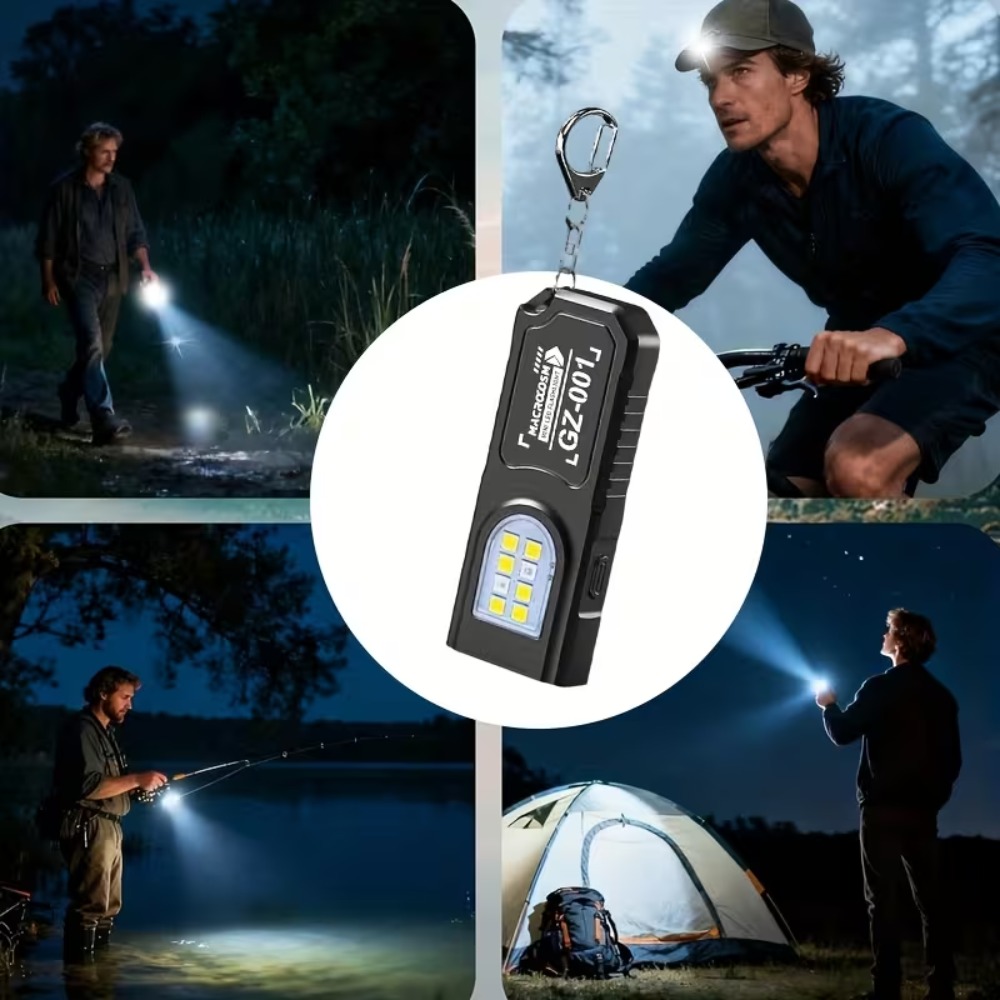 Mini COB LED Keychain Flashlig - Outdoor Power Supply recension och pris